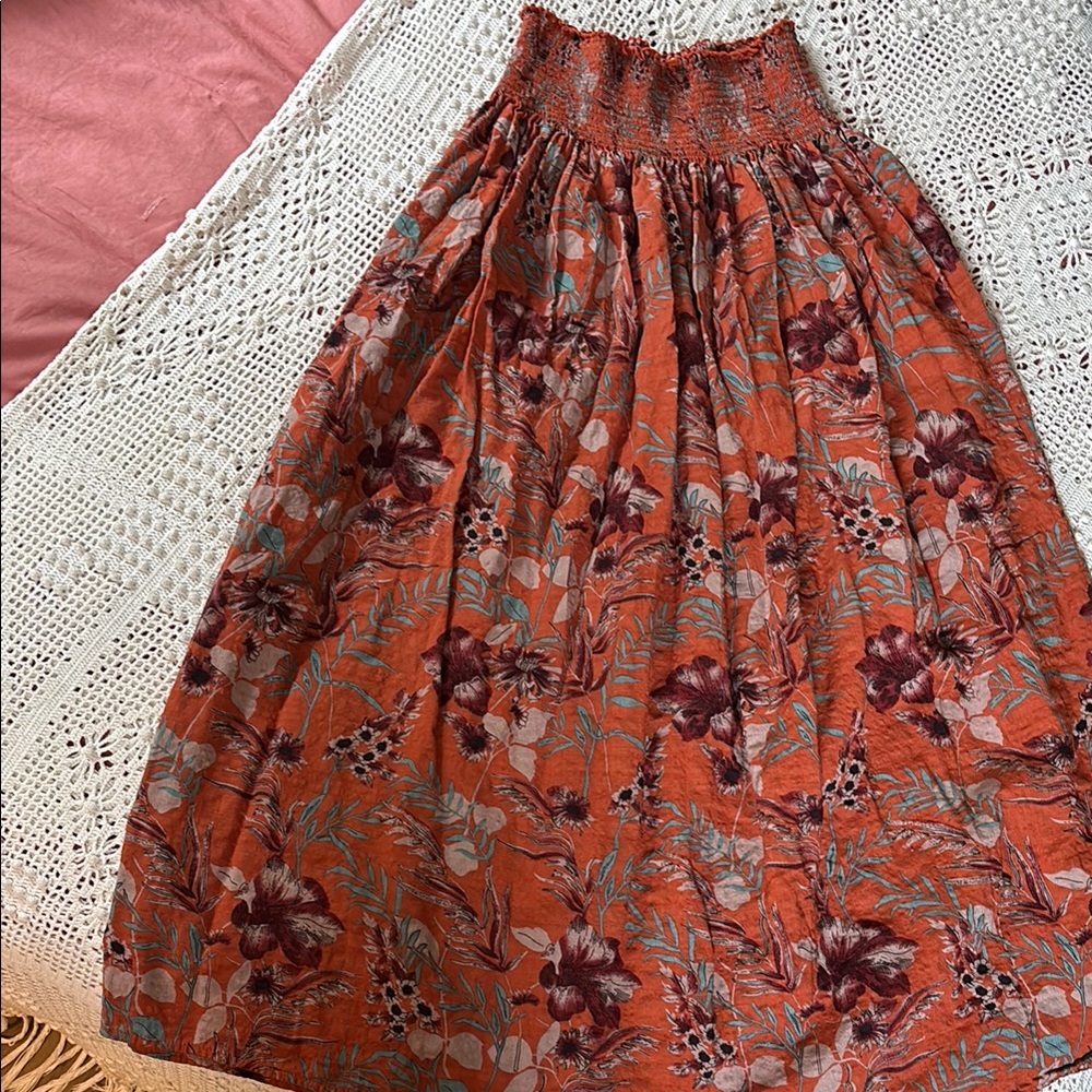 NATURAL LIFE Floral Midi Skirt